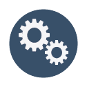two gears icon
